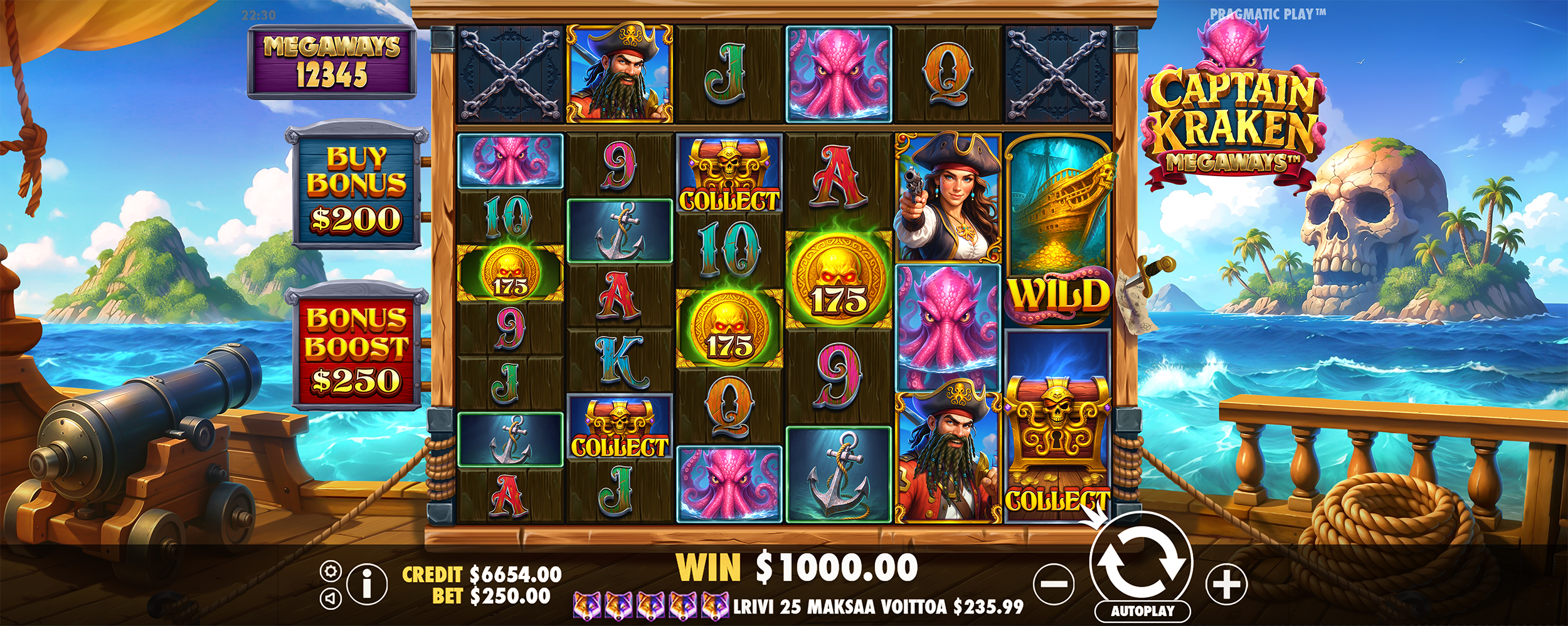 Captain Kraken Megaways™ - screenshot with slot description 2